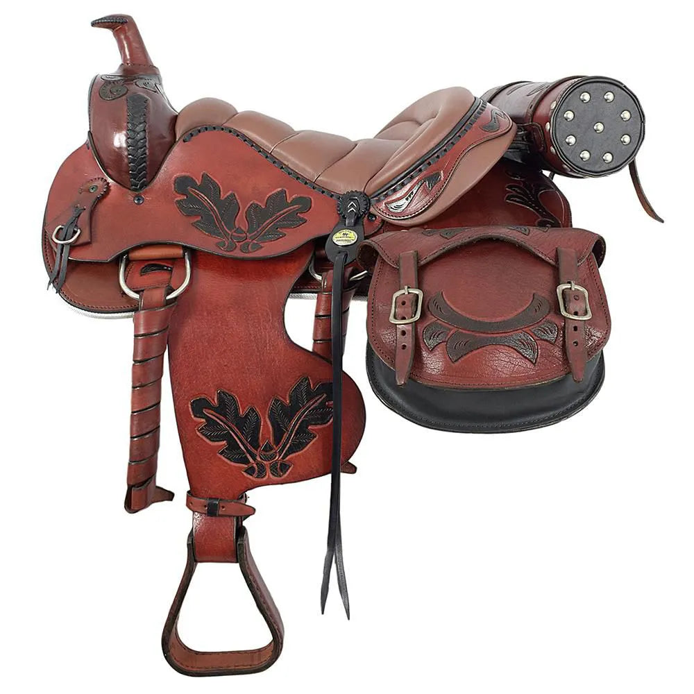 Trail Riding Western Saddle Performance 16" Havana