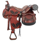 Trail Riding Western Saddle Performance 16" Havana