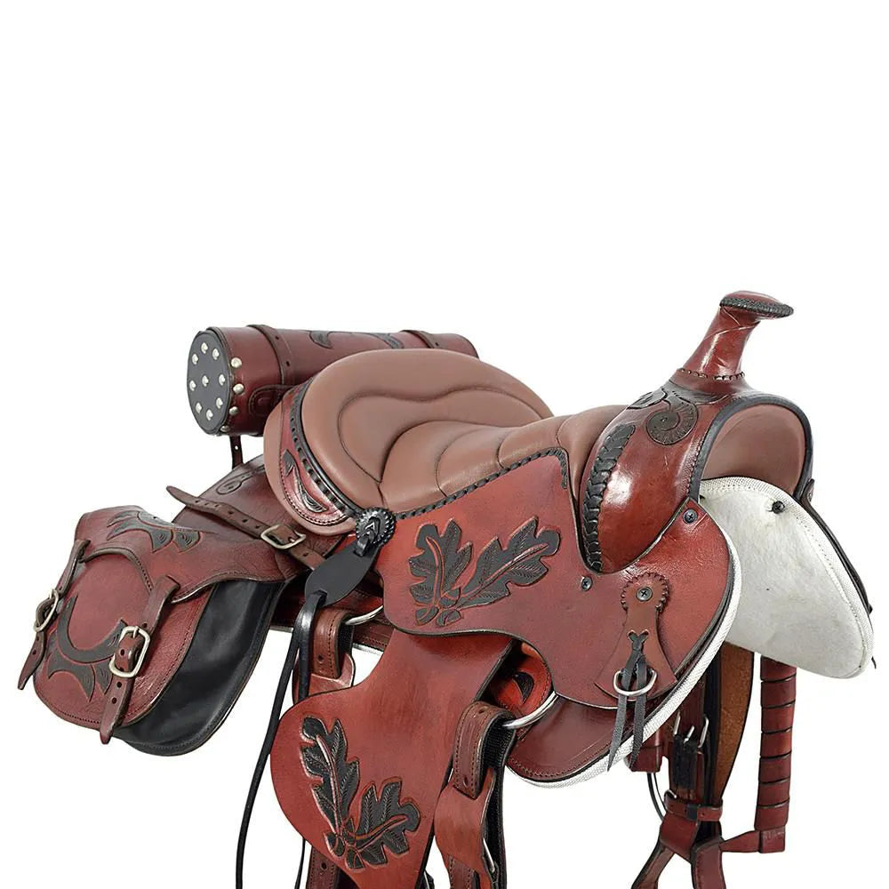Trail Riding Western Saddle Performance 16" Havana