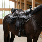Trail Riding Western Saddle Performance 16" Dark Brown