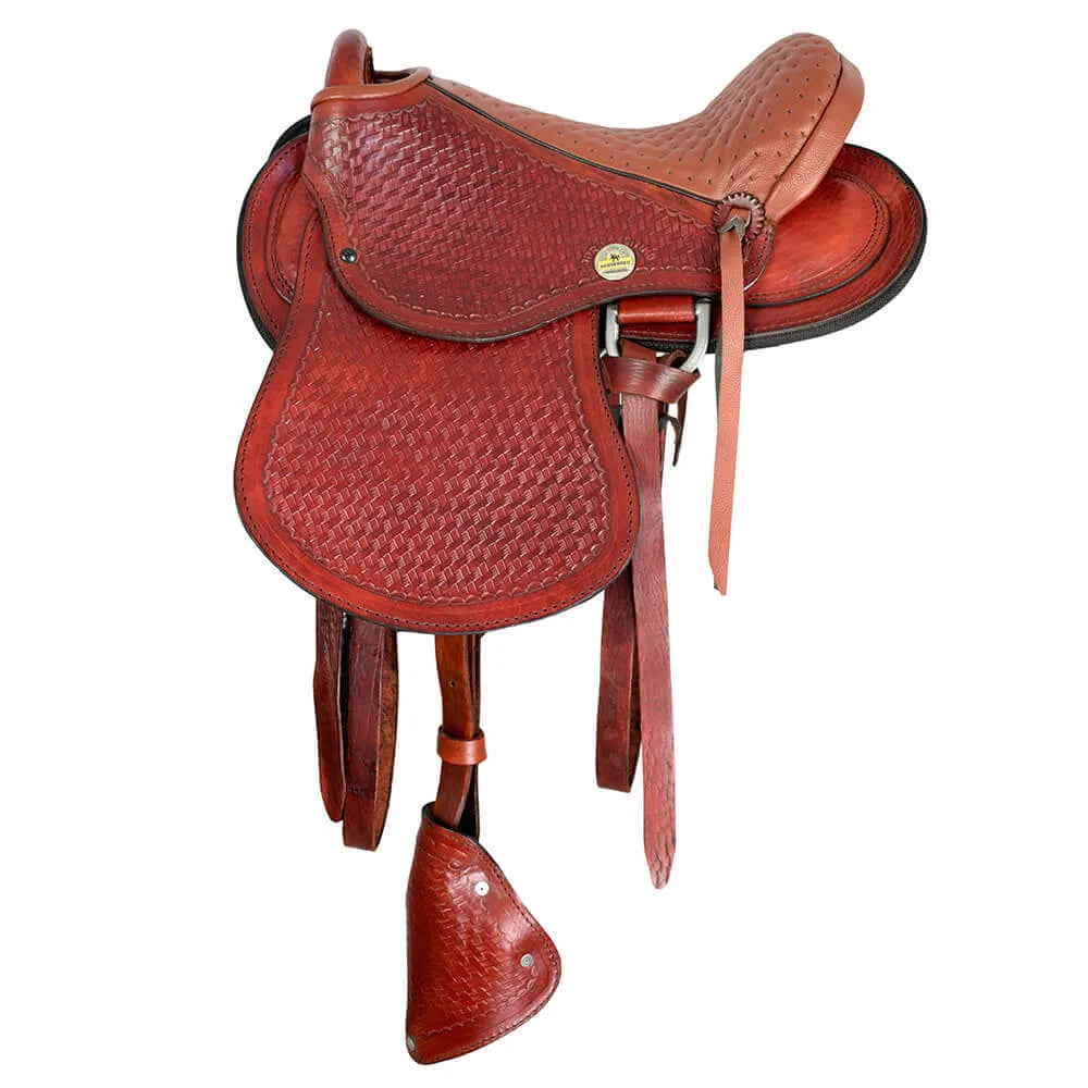 Trail Riding Australian Saddle Children's 12" - color Havana