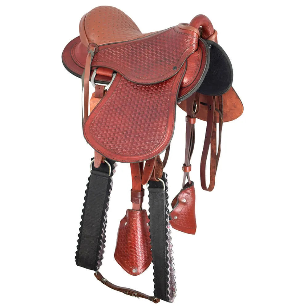 Trail Riding Australian Saddle Children's 12" - color Havana