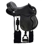 Ranch Head Saddle 15" Buffalo Leather - color Black