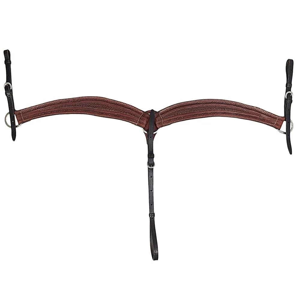 Roping Western Saddle Premium Calf 15" Buffalo Leather - color Brown