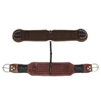 Roping Western Saddle Premium Calf 15" Buffalo Leather - color Brown