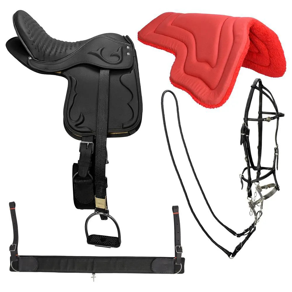 English style Saddle 17" - color Black