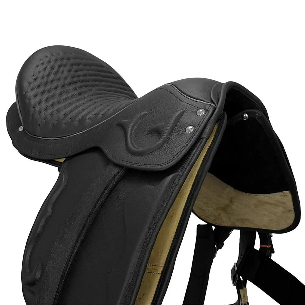 Brazilian Vaquejada Saddle Set – Western-Style - Black