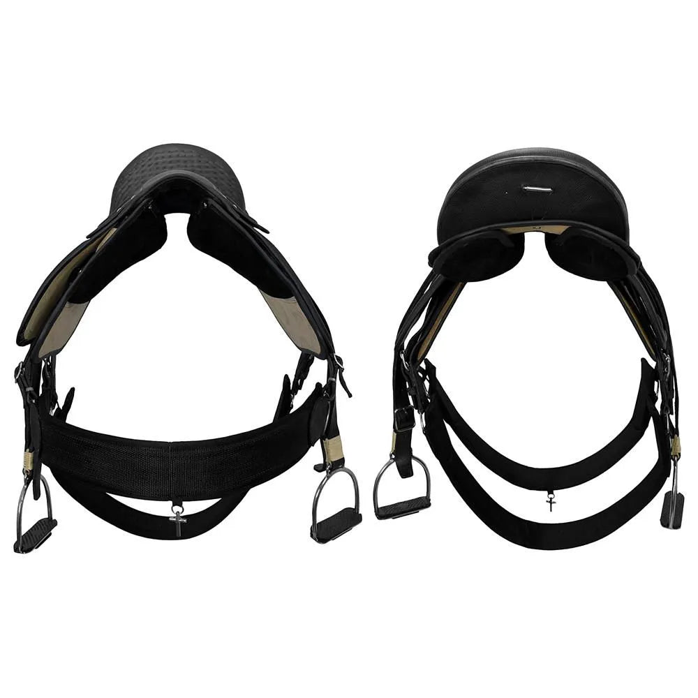 Brazilian Vaquejada Saddle Set – Western-Style - Black