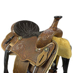 Work & Show Western Saddle Premium 16" Buffalo Leather  - color  Natural