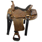 Work & Show Western Saddle Premium 16" Buffalo Leather  - color  Natural