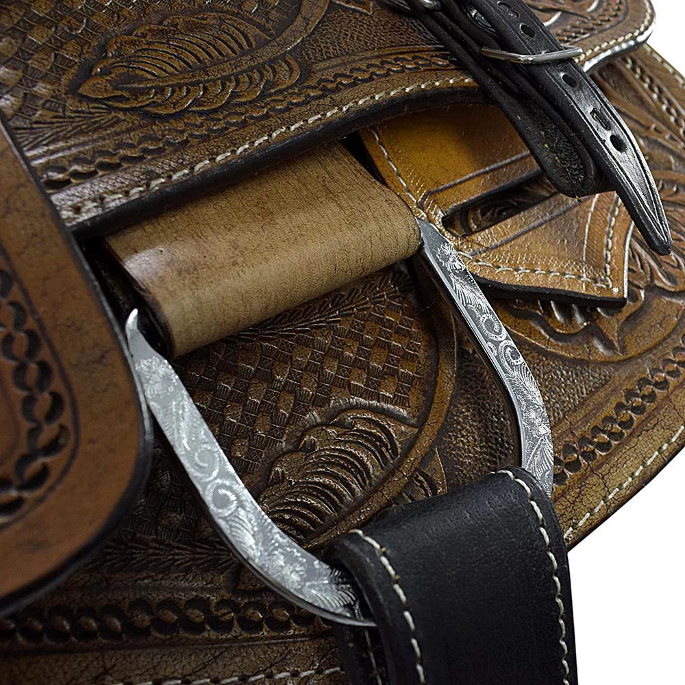 Work & Show Western Saddle Premium 16" Buffalo Leather  - color  Natural