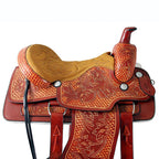 Roping Western Saddle Pro Team 16" Buffalo Leather - color Havana