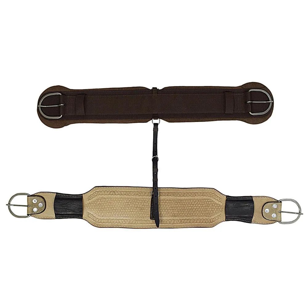 Roping Western Saddle Premium 16" Buffalo Leather - color Natural