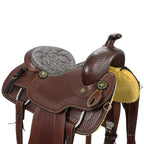 Reining & Trail Riding Western Saddle 15" Buffalo Leather - color Brown