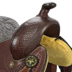Reining & Trail Riding Western Saddle 15" Buffalo Leather - color Brown